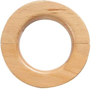 HZMM Lazo de Cortina 2pcs De Madera Magnética Tieback De La Cortina