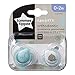 Tommee Tippee Newborn Pacifiers, Symmetrical Design, BPA-Free Binkies, 0-2m, 2-Count, Colors and Designs May Vary