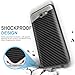 TJS Samsung Galaxy J3 Emerge/J3 Prime/Amp Prime 2/Express Prime 2/Sol 2/J3 Mission/J3 Luna Pro/J3 Eclipse Case, With [Tempered Glass Screen Protector] Carbon Fiber Built-in Metal Plate Back Case