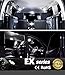 JDM ASTAR 10pcs Super Bright 360-Degree Shine 194 168 175 2825 T10 24-EX Chipsets LED Bulbs,Xenon White (Interior Use Only）