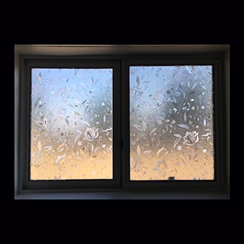 Bloss Frosted Contact Paper Privacy Window Film Stain Glass Privacy