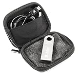 CASEMATIX Cryptocurrency Bitcoin Wallet Case Fits Ledger Nano S Cryptocurrency Hardware Wallet and Compact Accessories Such as USB Charge Cables