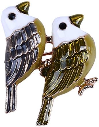 LANWF Sparrow Brooch Dragonfly Brooch Fashion Cute Animal Badge Pins Suit Scarf Shawl Clip Decoration Jewelry Accessories Unisex,Sparrow