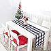 OurWarm Buffalo Plaid Table Runner, Christmas Table Runners Cotton Reversible Check Plaid Decorations for Lumberjack Party Holiday Christmas Table Decorations