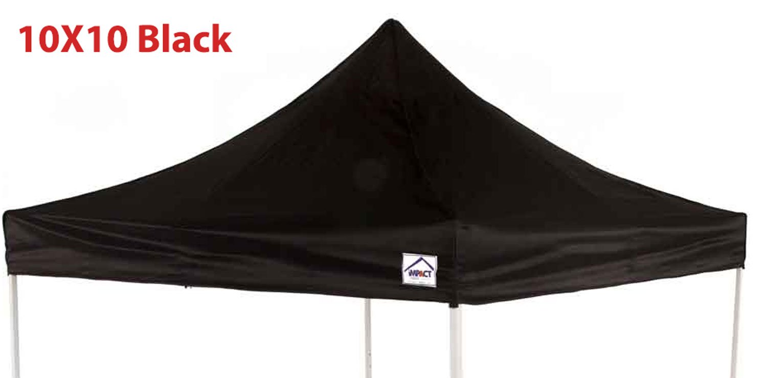 Impact Canopy Replacement Top Cover (Black 10x10)
