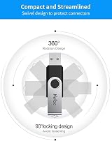 Netac 128GB USB 3.2 Flash Drive Swivel Metal Clip High Speed 90MB/s view 8