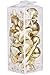 Sea Team 23-Pack Assorted Shatterproof Christmas Ball Ornaments Set Decorative Baubles Pendants with Premium Gift Wrapping Ribbon for Xmas Tree (Gold)