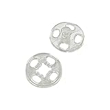 Chenkou Craft Plastic Snap Button Clear Upick 6size