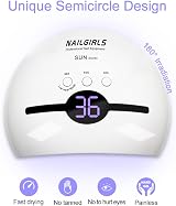 NAILGIRLS 48W UV LED Nail Lamp Gel Polish Curing Dryer 3 Timers Smart Sensor view 5
