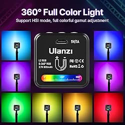 ULANZI L2 RGB COB Video Light Mini Cube Lights, LED