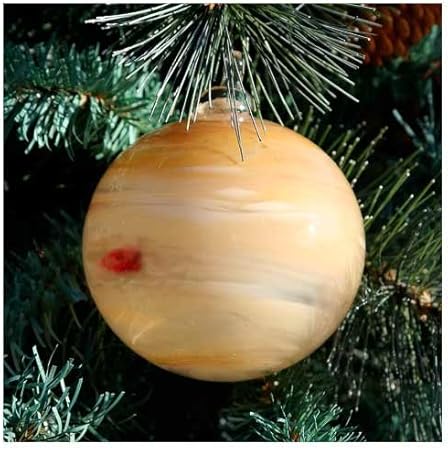 Blown Glass Solar System Ornament Set 9 Planets With Sun
