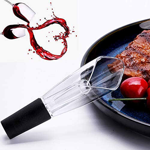 BeRicham Wine Aerator Pourer and Vacuum Wine Stoppers Set for Aerating Wine Instantly, Keeping Wine Fresh, FDA Approved