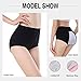Innersy Women's 3 Pack Ultra Soft Postpartum Menstrual Period Protective Cotton Panties Underwear (Love Yourself First) (M, Solid Color 2)