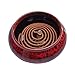 UOON Ceramic Stick Incense Burner and Cone Incense Holder Ash Catcher (Red)