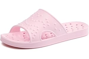 shevalues Shower Shoes for Women Men with Arch Support Quick Drying Pool Slides Lightweight Beach Sandals with Drain Holes