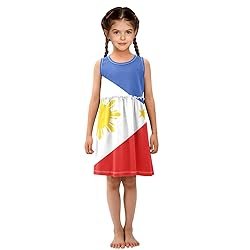 Aflyko Girls Dresses Philippines Flag Summer