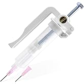Yakamoz Solder Paste Dispenser, Handheld Flux Extruder Fits 10cc Syringe | Ergonomic light grip, precise needle tip, metal plastic build, PCB electronics repair, techs &amp; circuit DIYers