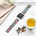 Maledan for Fitbit Versa Bands, Water Resistant Breathable Strap Wristbands for Fitbit Versa Fitness Smart Watch, Colorful Jellyfish, Small