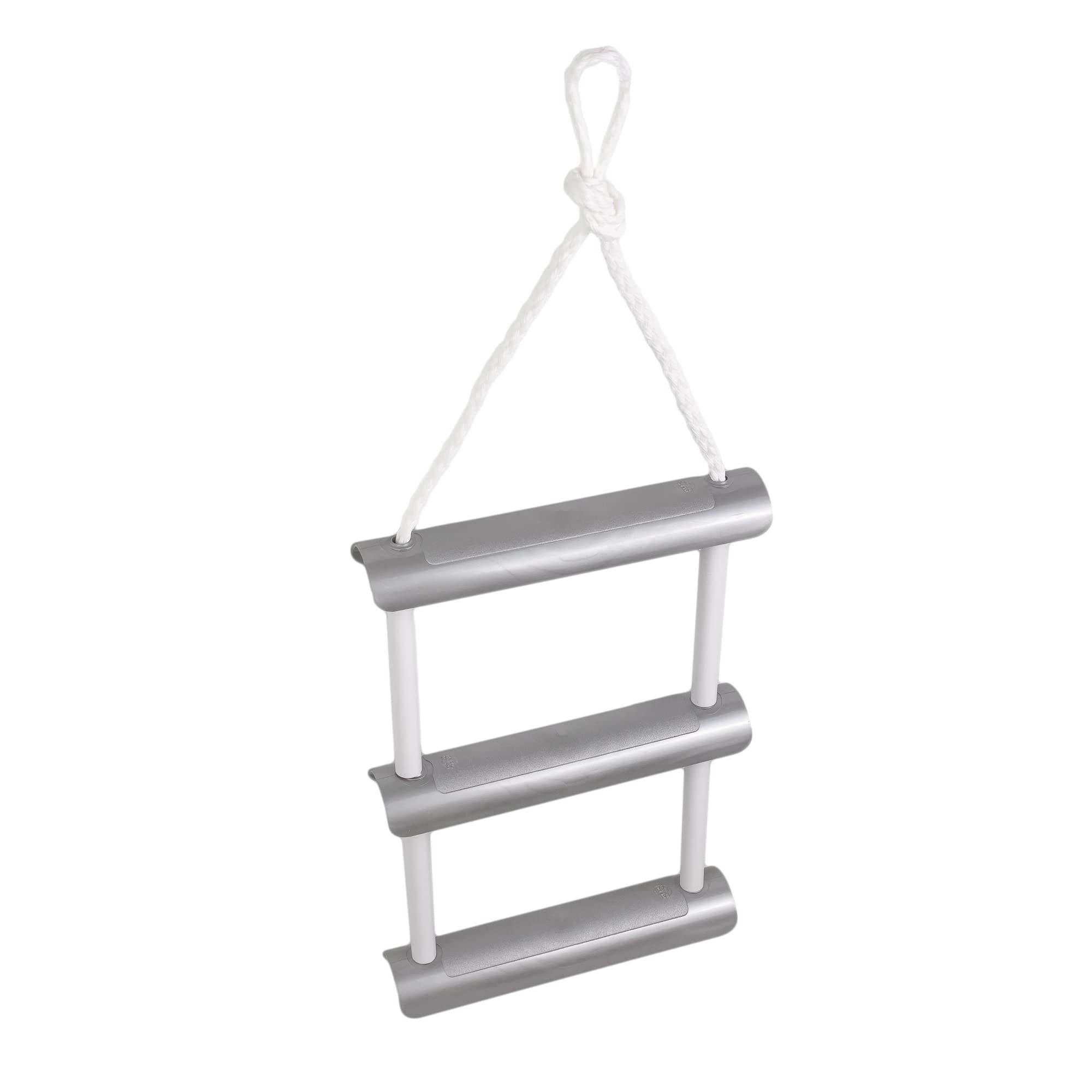 GATE14® Rope Ladder, Temporary boarding ladder with 3 Plastic Steps 87 x 30 cm