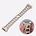 bayite for Fitbit Ionic, Replacement Metal Bracelet Adjustable Fitbit Ionic Bands Rose Gold with Rhinestone