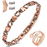 Cigmag Copper Anklet for Women Ultra Magnets - Magnetic Ankle 99% Pure Copper Adjustable - with Sizing Tool and Present Box