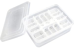 Still Awake Reptile Egg Incubator Professional Hatcher Hatching Box Case Tray Plastic Breeding Incubator for Hatching Snake,Lizards, Reptiles,Gecko(16 Slots Without Thermometer)