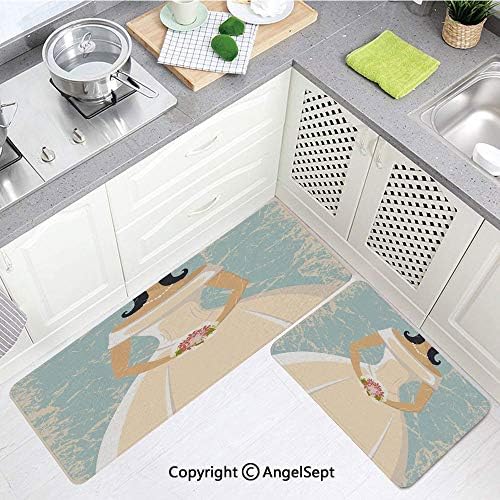 カスタム抗疲労キッチンマット 驚きの価格が実現 中世の城と満月鳥の霧ホラーストーリー ベージュグリーン 超ファッショナブルなフロアマット L Xyl Dd 0705 50x 15 7インチ 23 6インチ 15 7インチ 47 2インチ 80 160 X31 X63