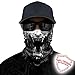 TERNNK Skull Face Mask Half Sun Dust Wind Protection, 3D Tube Mask Seamless Durable Face Mask Bandana Skeleton Face Mask Motorcycle Bike Riding Fishing Hunting Cycling Festival, Many Patterns (F3)