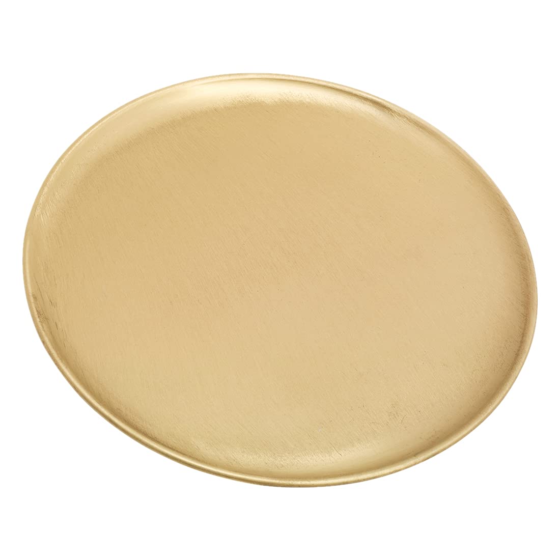 NKlaus Candle Plate Round Ø21cm Modern Brass Gold Coaster Decoration Pillar Candle 10574