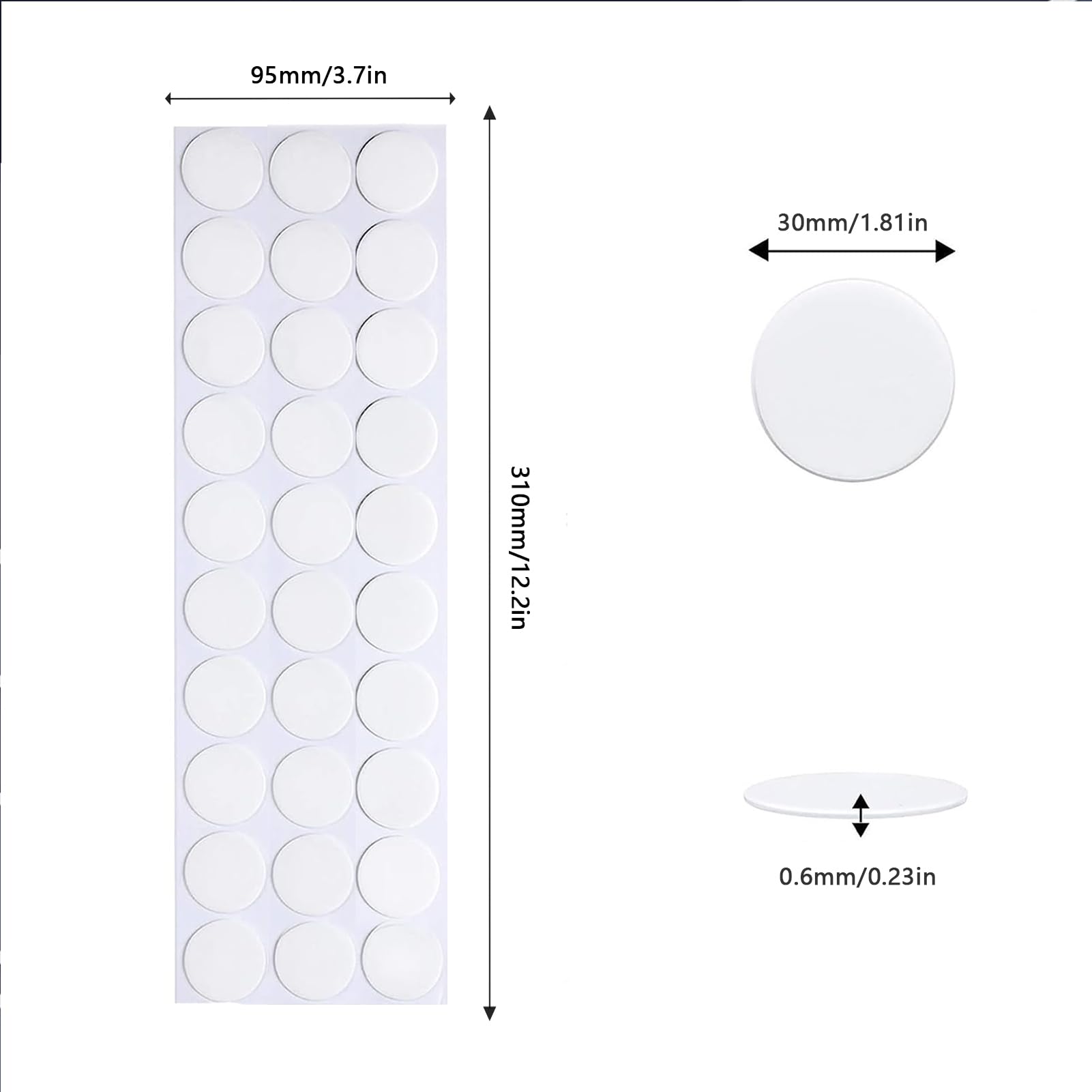 Adhesive Stick dots Two-Sided Sided Mounting Putty