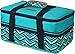 Arctic Zone Expandable Thermal Insulated Food Carrier, Large, Teal, Fabric