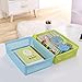 Obstnny Paper Organizer Basket, Plastic File Baskets, Colorful (6 Packs)