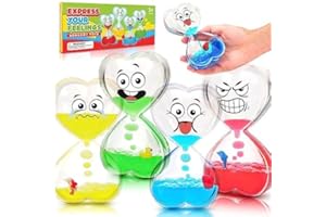 LESONG Sensory Toys Liquid Motion Bubbler: Liquid Timers Fidget Sensory Toys for Autistic Children, Autism Sensory Bottles Calming Down Corner Classroom, Kids Toddlers Social Emotional Feeling Learning Toy