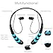 Bluetooth Headphones, Earfly Wireless Bluetooth headphones, Stereo Magnetic in Ear Sports Earbuds with Mic, Compatible with iPhone 7, Samsung Galaxy S7, and other Android Phones.(Blue)
