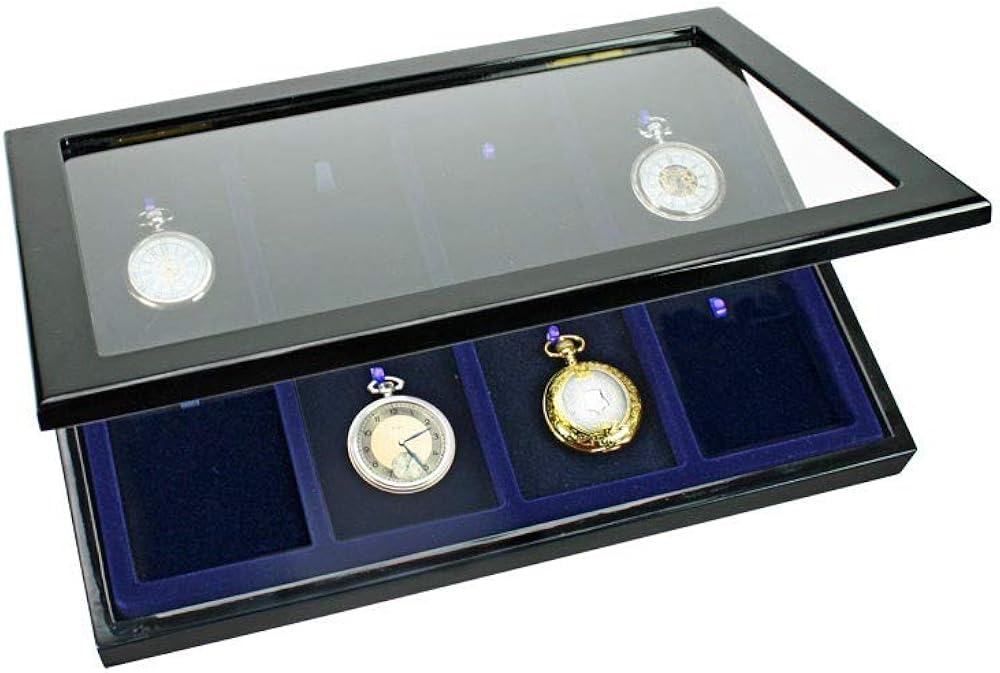 Antique Pocket Watch Display Case 