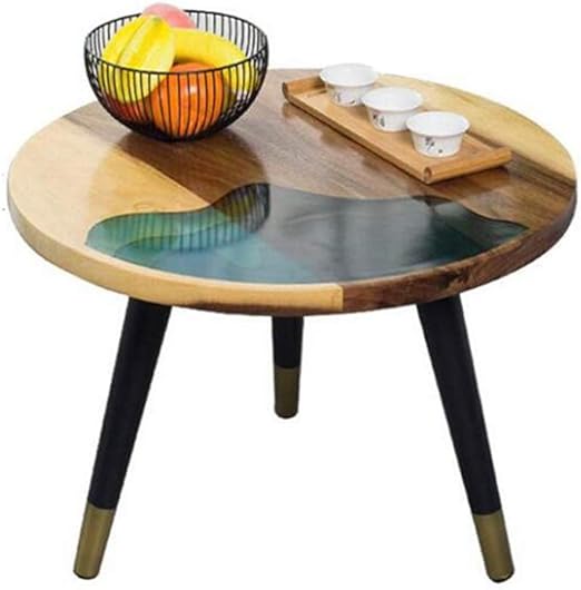 table basse bois pied arrondi