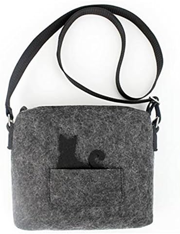 2017 NEW Designer Brand Cute Small Messenger Bag,small Handbag,girl Cat Funny Bag,Green Crossbody Bag Women Messenger Bags Gift (Black)