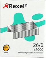 Rexel No.56 26/6 Standard Staples Box of 2000 for Desktop Staplers