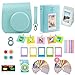 Fujifilm Instax Mini 9 or Mini 8 Instant Camera Accessories Bundle 11 Piece Gift Set Kit Includes BLUE Case with Strap, Albums, Filters, Selfie lens, Hanging + Creative Frames, 60 stickers & More
