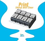InkJello PGI-520 Black Ink Cartridge 4-Pack for Canon Pixma iP4600 MP560 MX870 view 3