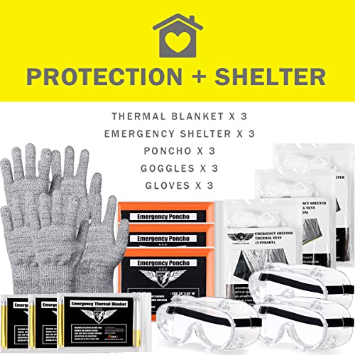 EVERLIT 72 Hours 3 Day Earthquake Emergency Kit Bugout Go Bag Emergency