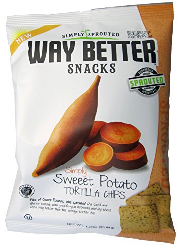 UPC 855564003093, Way Better Snacks Sweet Potato Corn Tortilla Chips, 1 Ounce (Pack of 24)