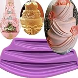 Anyana huge Vintage Swag Cake Border mould cake Fondant candy mold for Sugar paste gumpaste cupcake decorating topper sugarcraft baking decoration