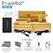 PowerBot PB5100 40Watt 8Amp 5 USB Port Rapid Charger Universal Desktop Charging Station w/ Bamboo Finish, Multi Device Charging Dock, Organizer Stand for Tablets, Apple Watch, Smartphones up to 5.7