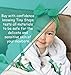 Tiny Steps Baby Monthly Milestone Blanket - Thick Fleece (60 x 40 Inch) Leafy Wreath Marker Cute Headband and Box Included | Photo Backdrop Customized Memory for Newborn Boy Girl Twin Shower Registry