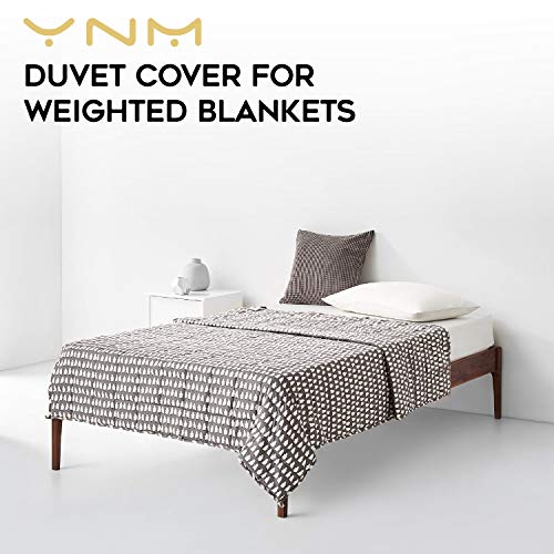 YnM Cotton Duvet Cover for Weighted Blankets (Penguin, 48''x72