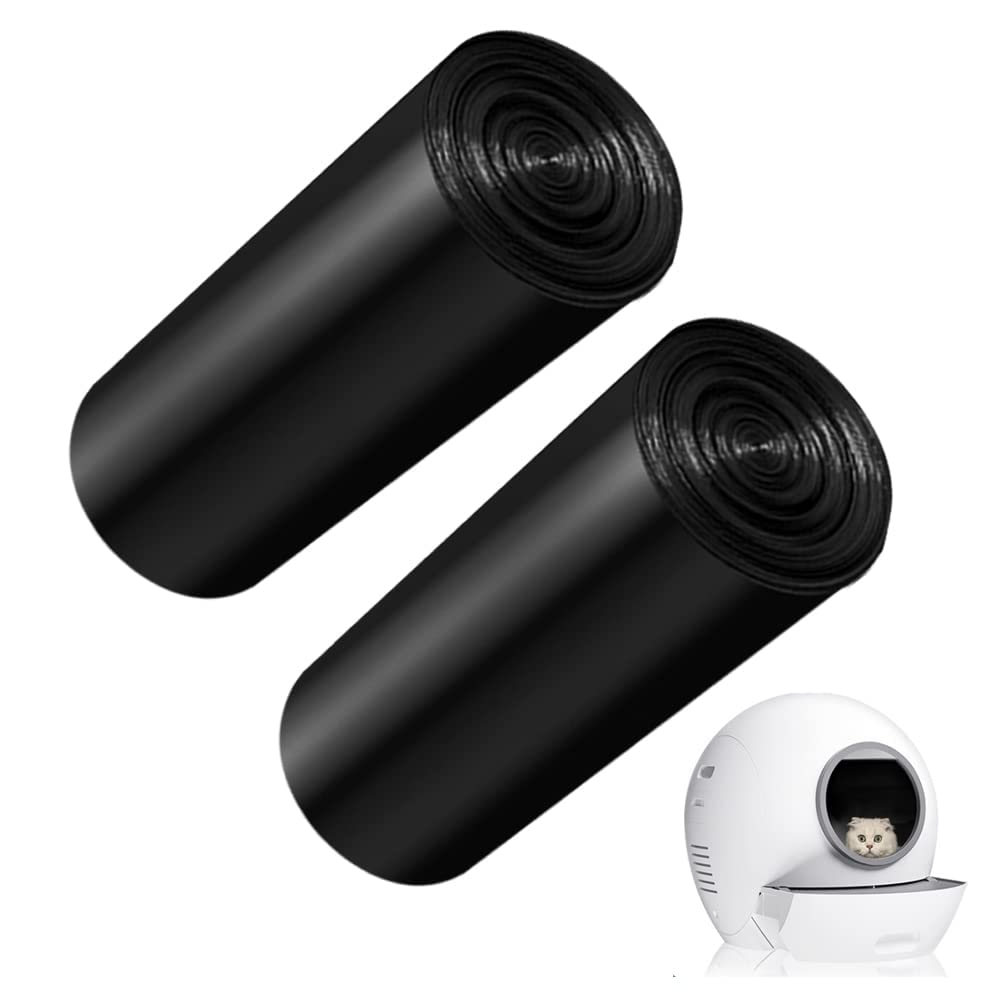 ELS PET 2 Packs Replaced Waste Bags, Cat Litter Waste Receptacles Bags for Cat Litter Box