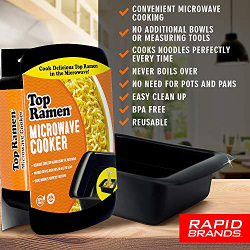 Top Ramen Rapid Cooker | Microwave Ramen in 3 Minutes | Perfect for Dorm, Small Kitchen, or Office | Dishwasher-Safe, Microwaveable, BPA-Free (2 pack) - Thumbnail 6