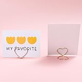 HarmonyCrafts 32Pcs Metal Heart Photo Holders Picture Stands Name Clips view 4