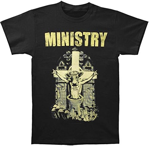 Ministry Men's Holy Cow Block Letters T-shirt XX-Large Black
